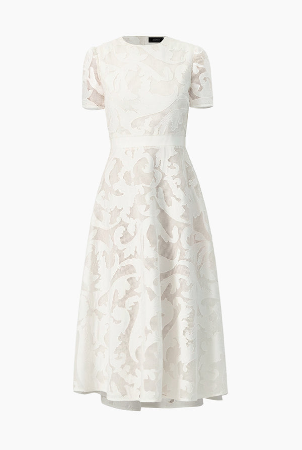 Vestido linea A blanco