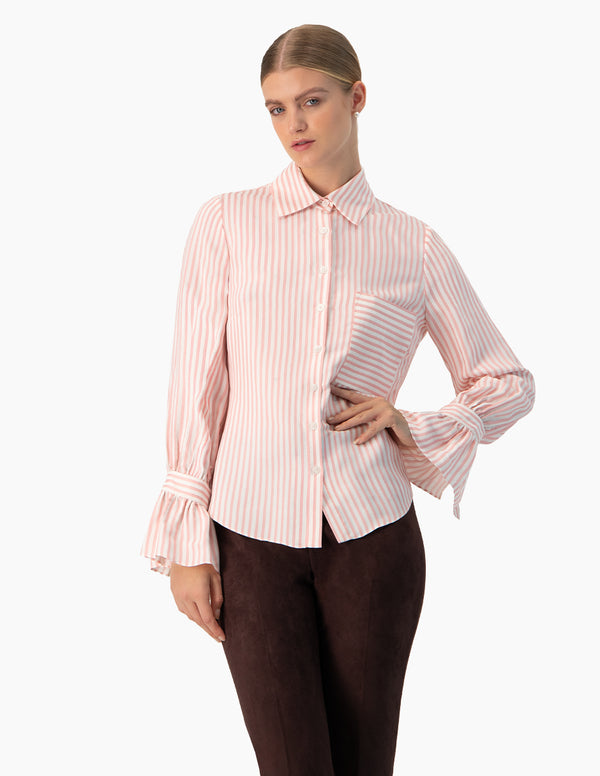 Camisa rayada manga larga