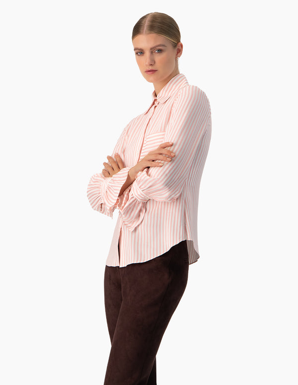 Camisa rayada manga larga