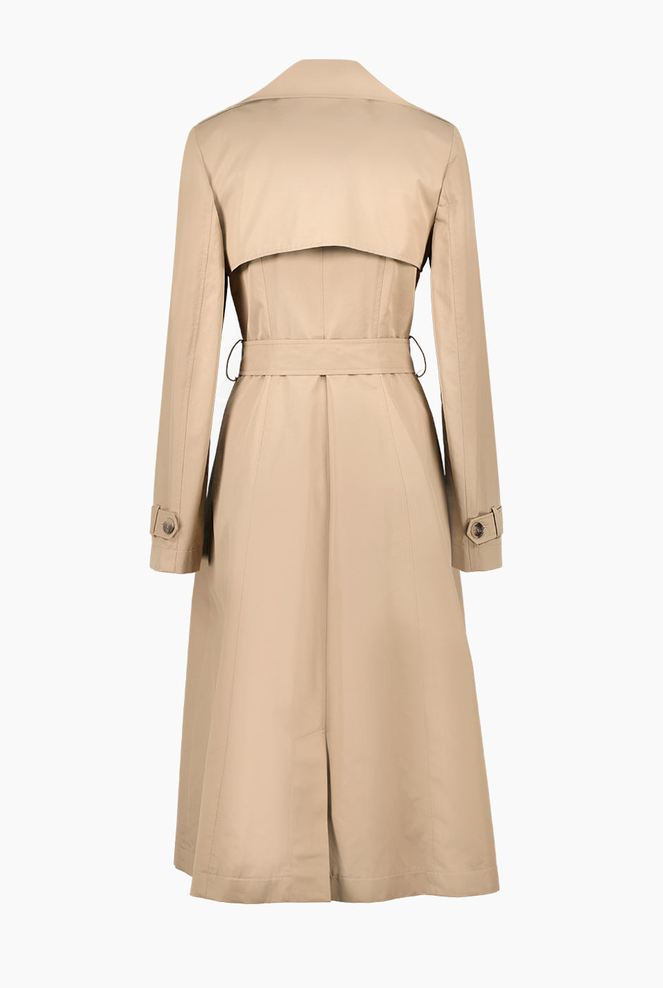 Gabardina larga con botones y cinturon