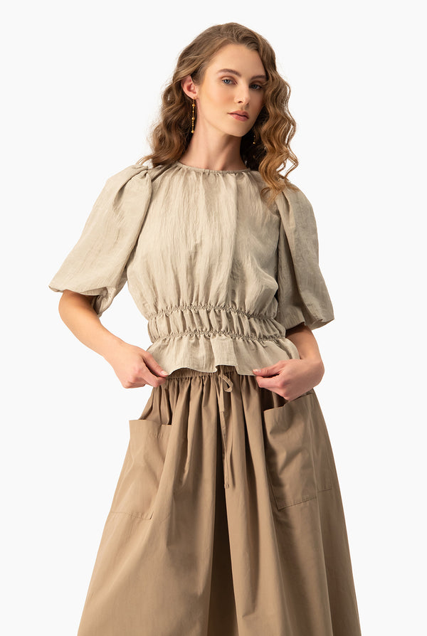 Suéter Cropped Franjas