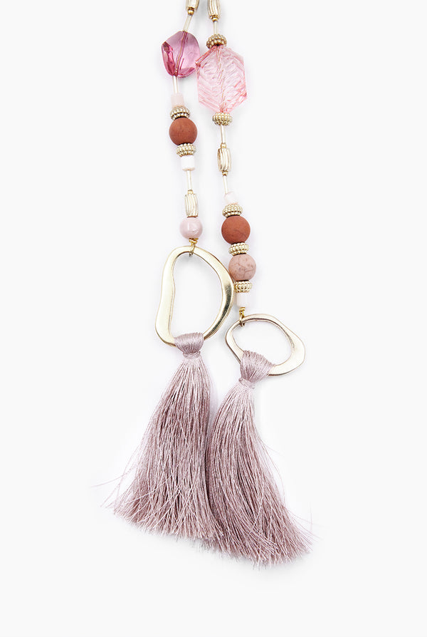 Collar Abierto Borlas