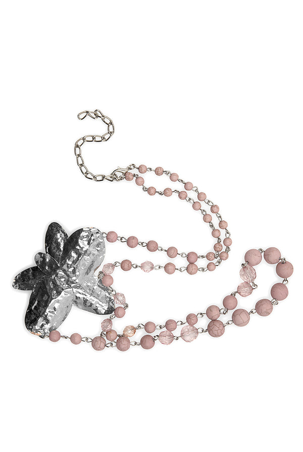 Collar Silver Flower