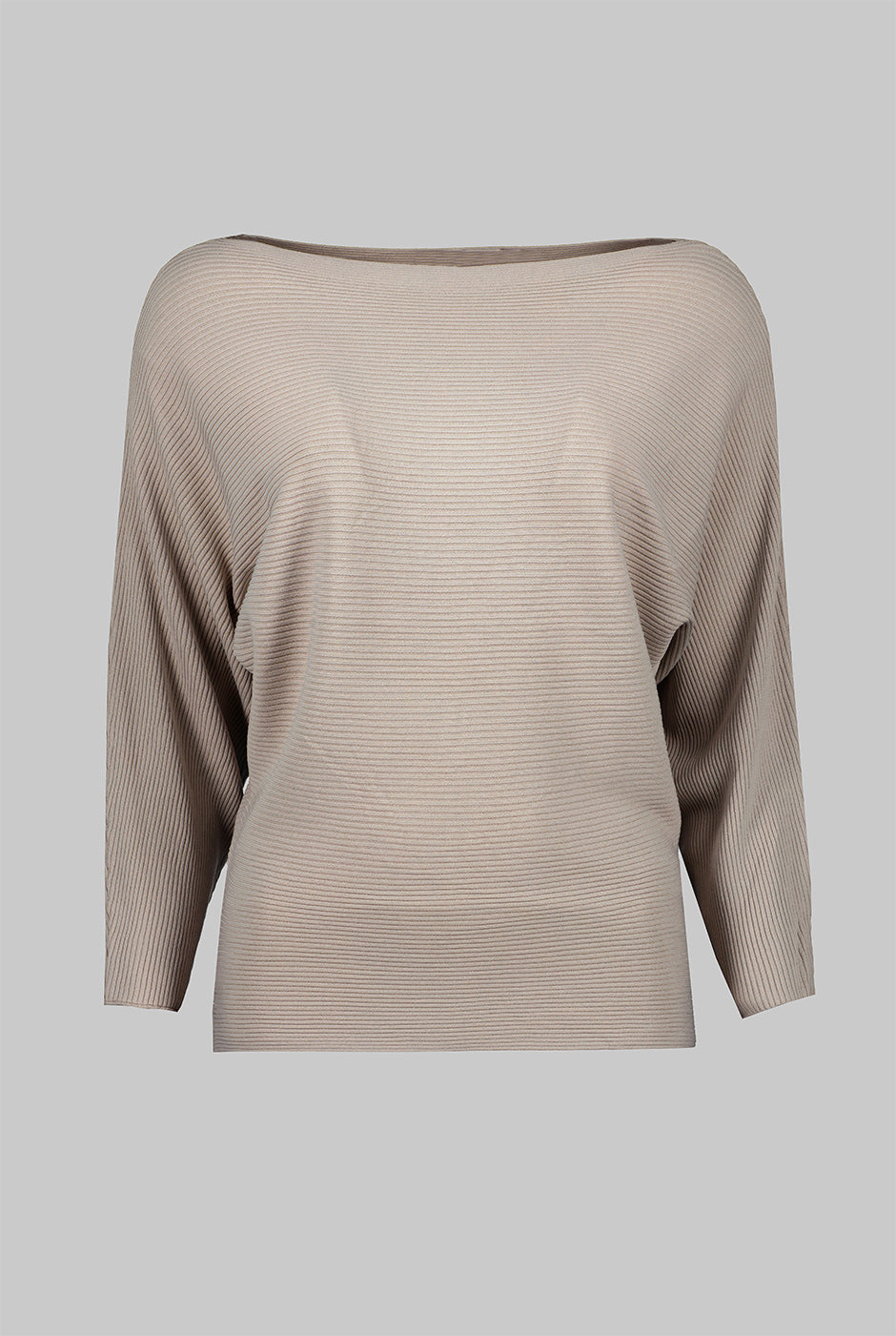 Blusa canale manga 3/4  kimono Beige