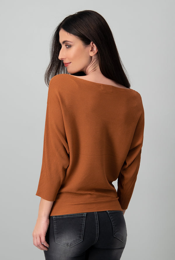 Blusa canale manga 3/4  kimono Café
