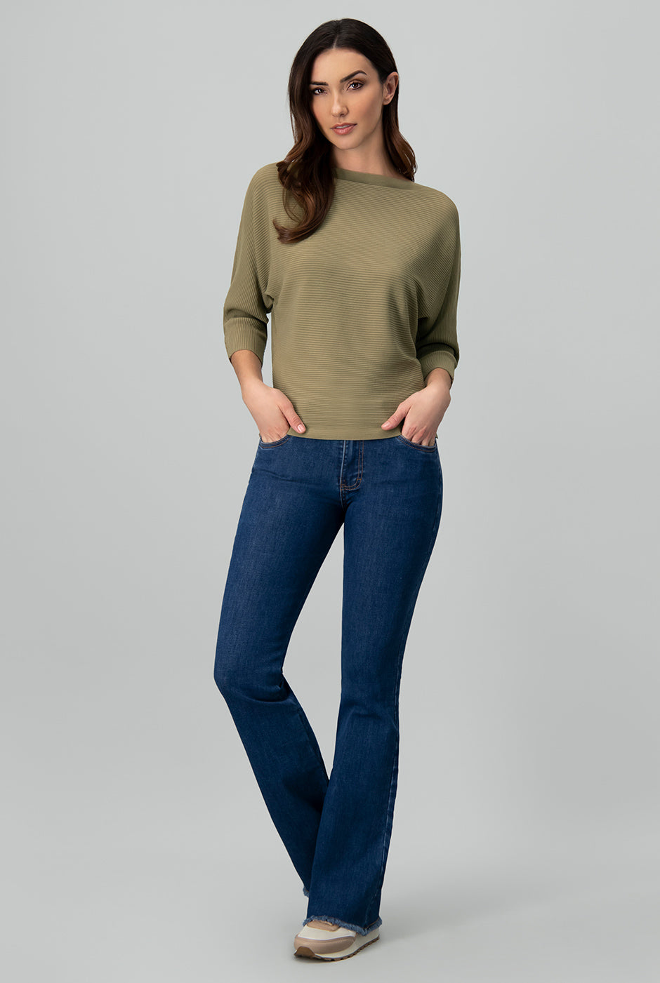 Blusa canale manga 3/4  kimono