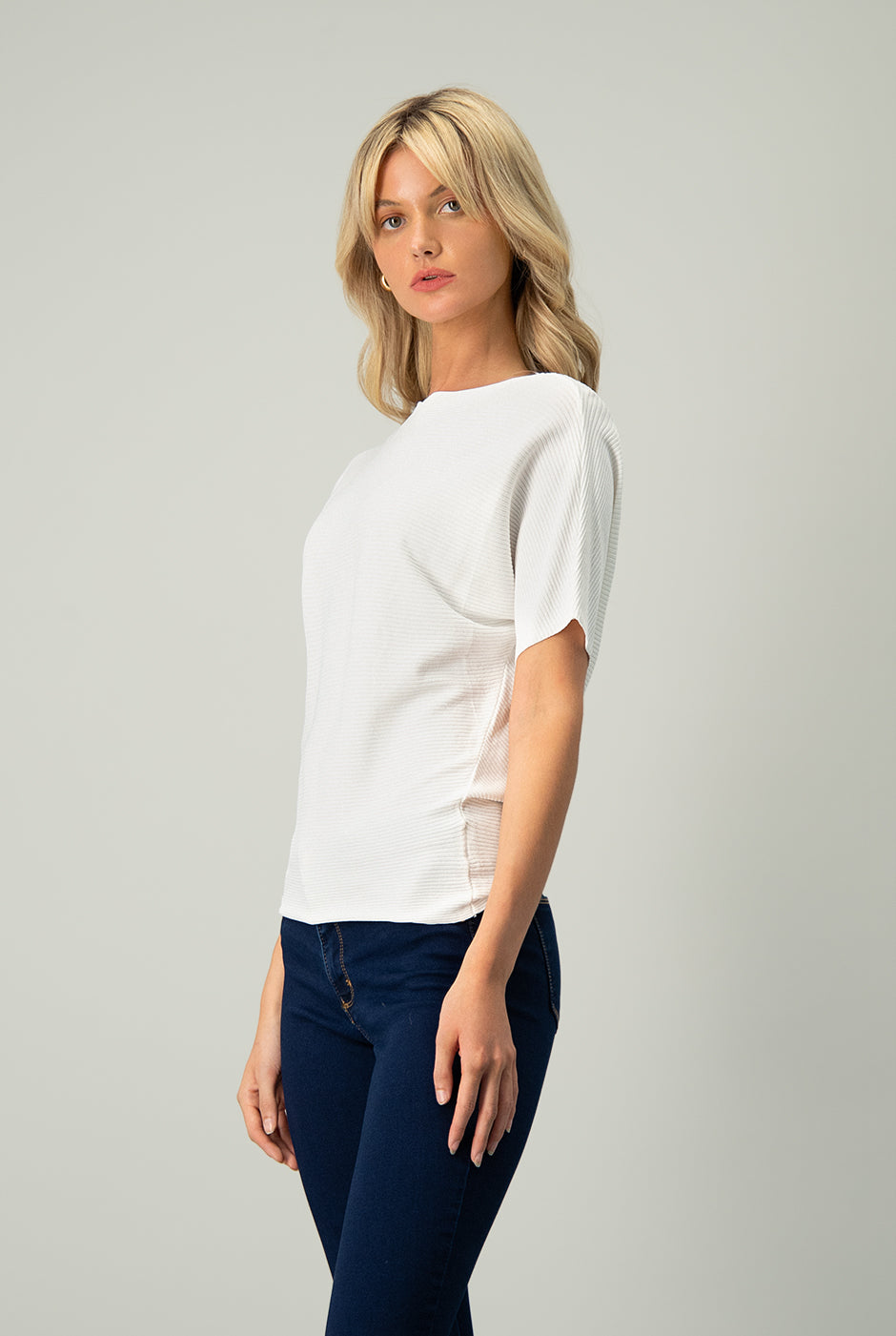 Blusa básica manga corta