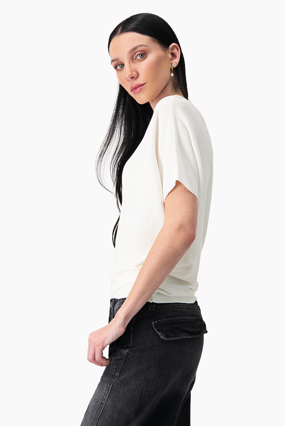 Blusa básica manga corta