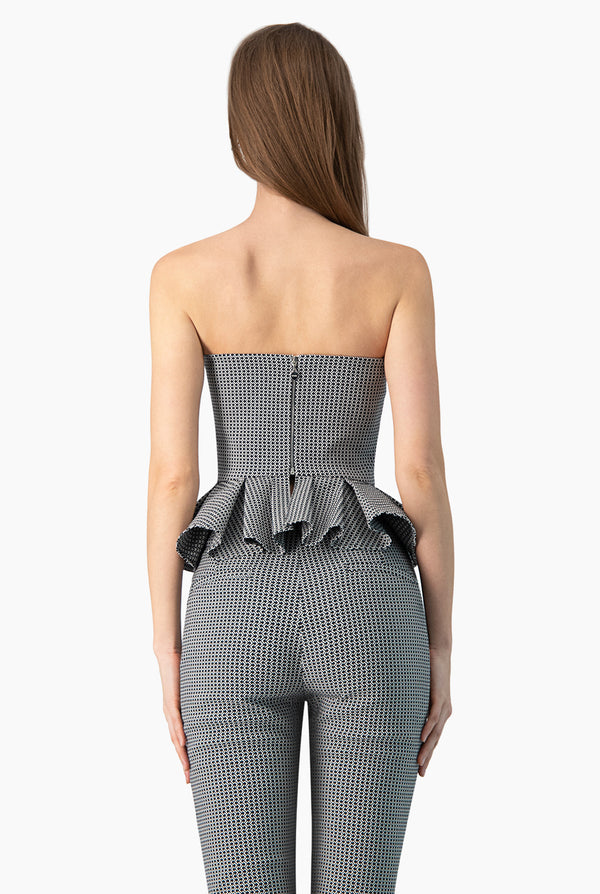 Crop top tipo bustier