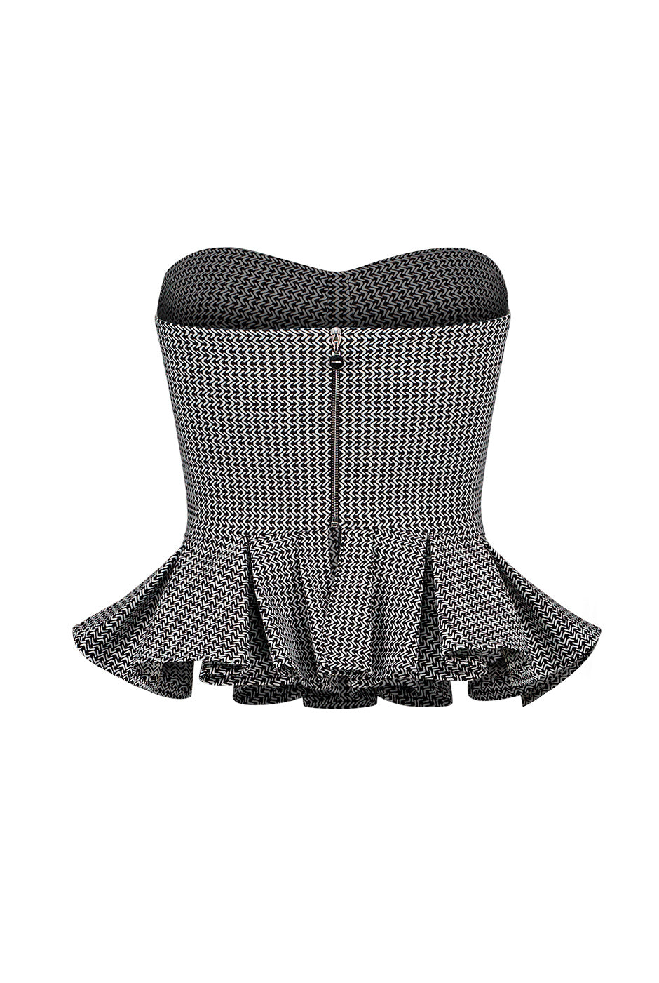 Crop top tipo bustier