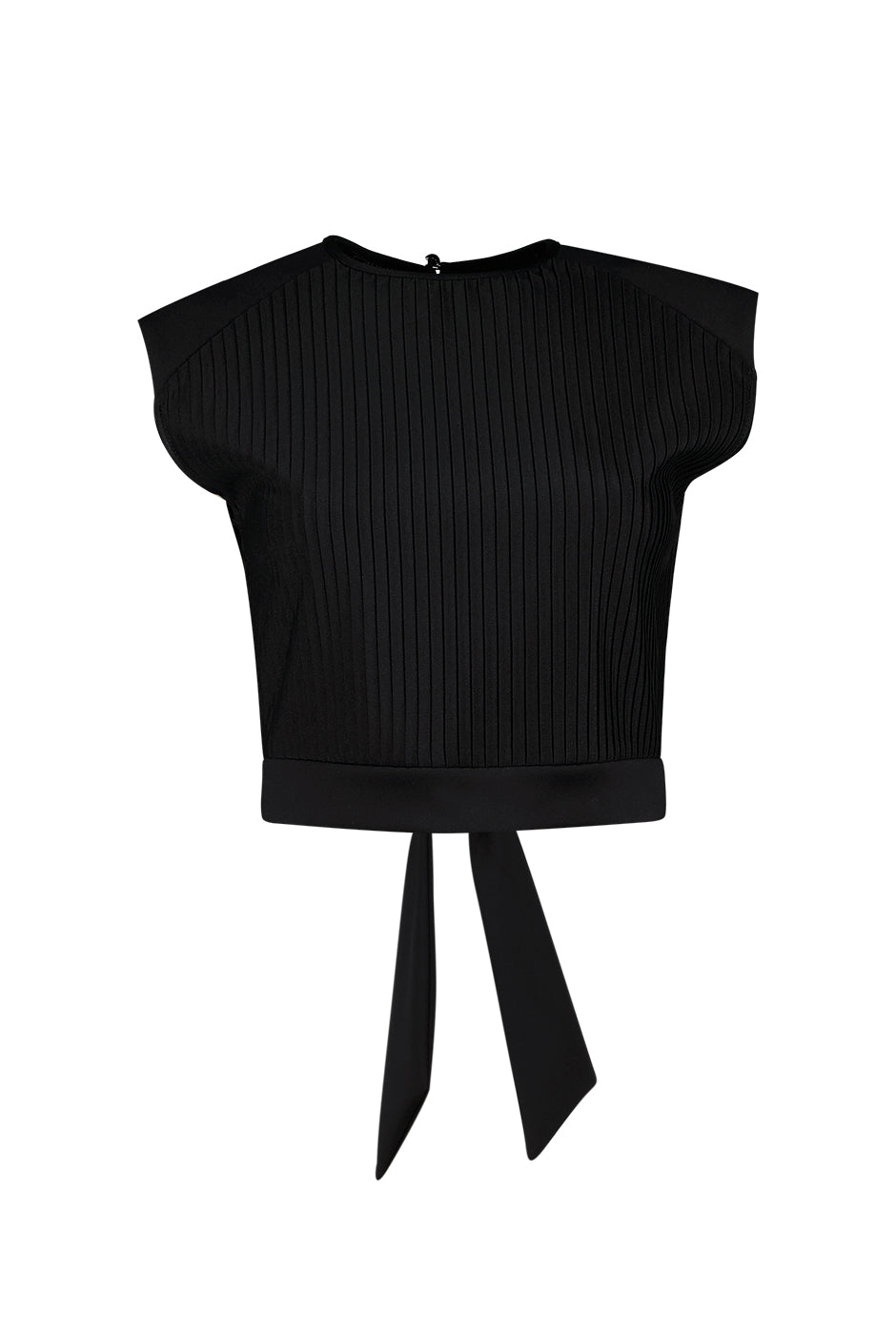 Blusa recta con abertura en espalda