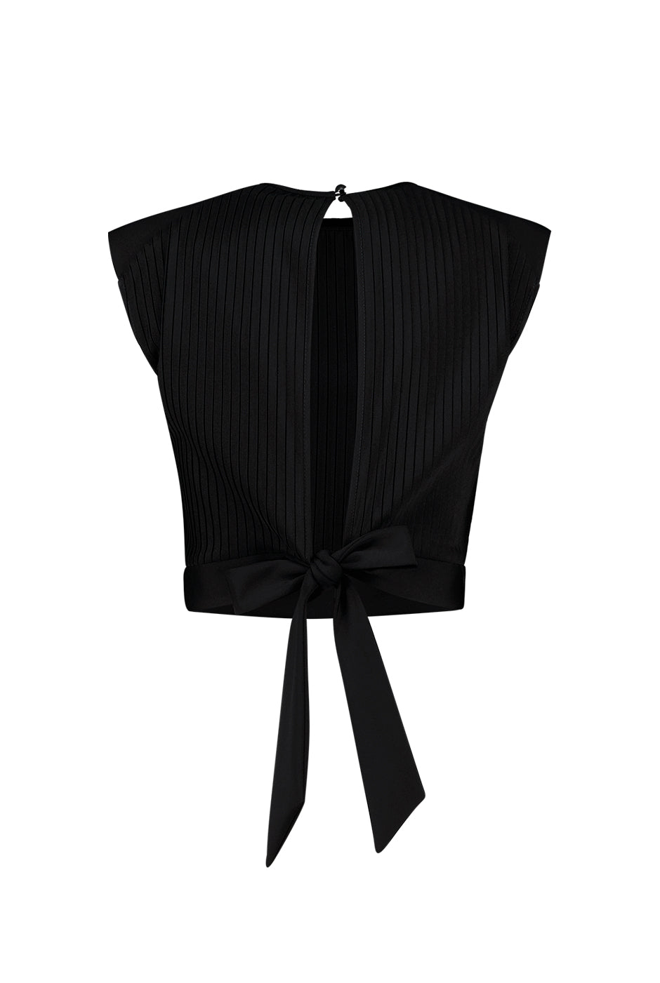 Blusa recta con abertura en espalda