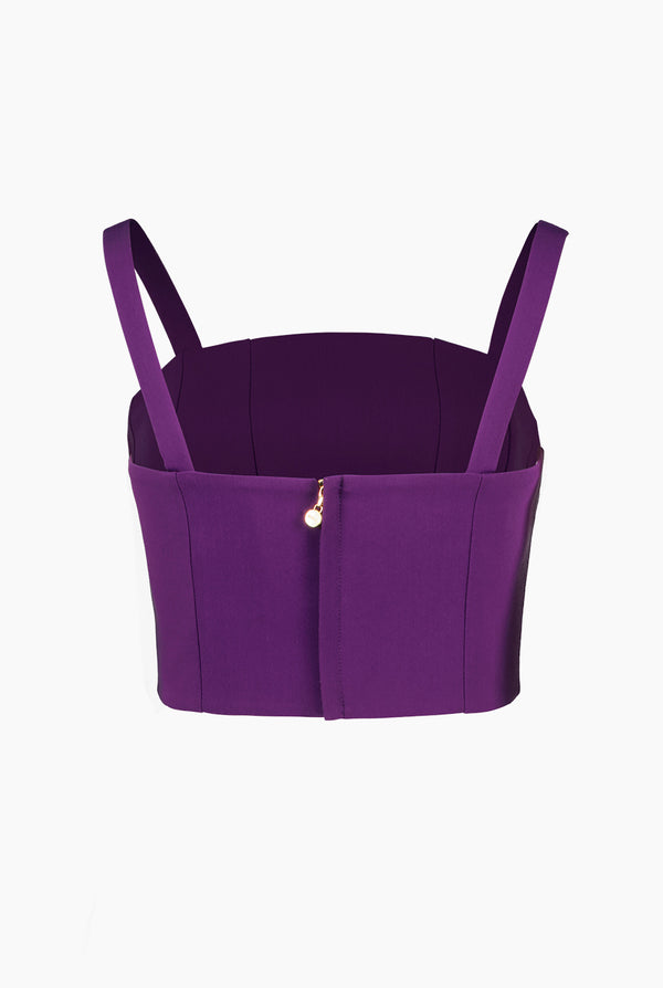 Crop morado de tirantes