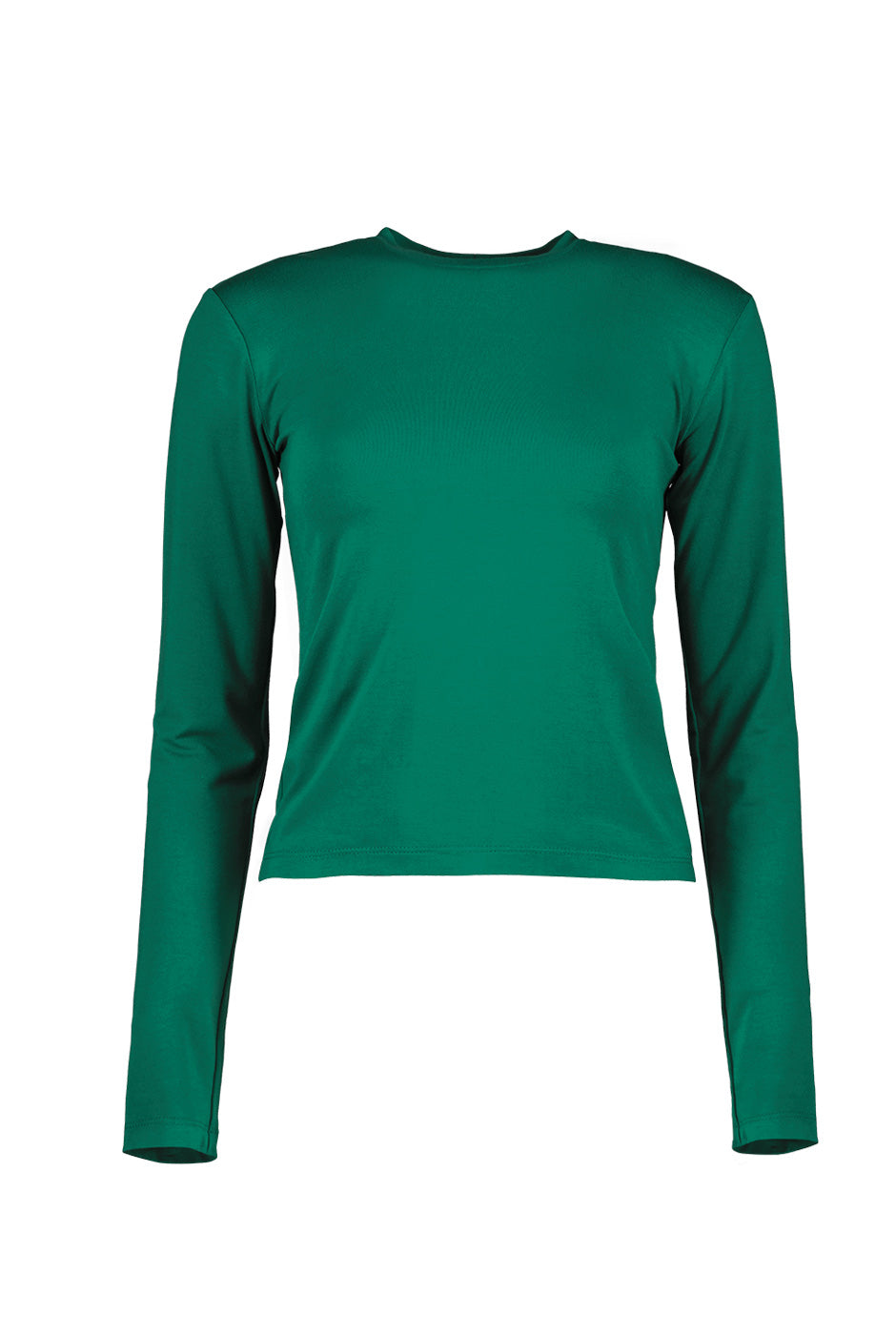 Playera basica de manga larga verde