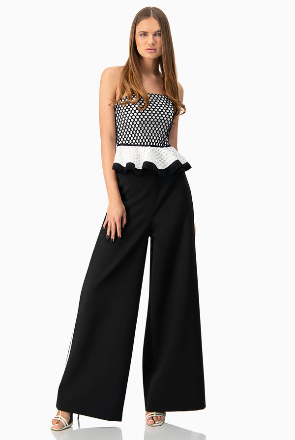 Blusa tipo bustier de tela red