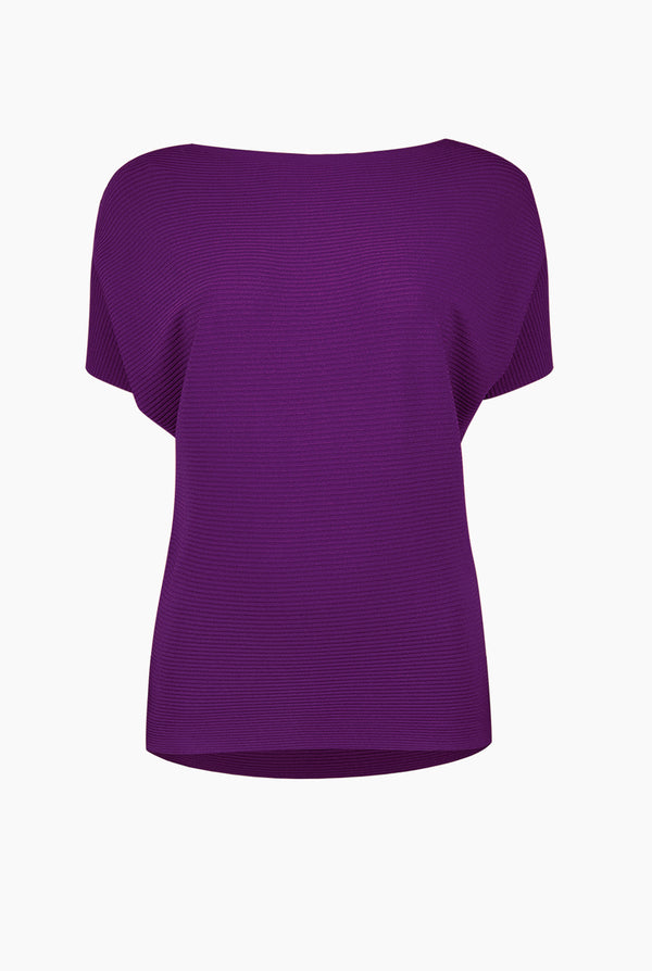 Blusa manga corta color magenta