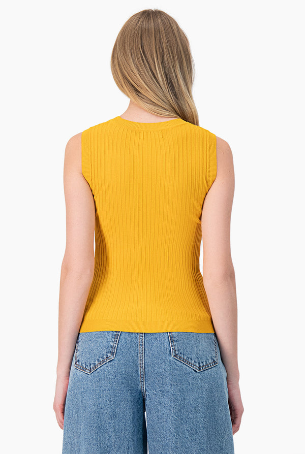 Blusa sin mangas color cobre