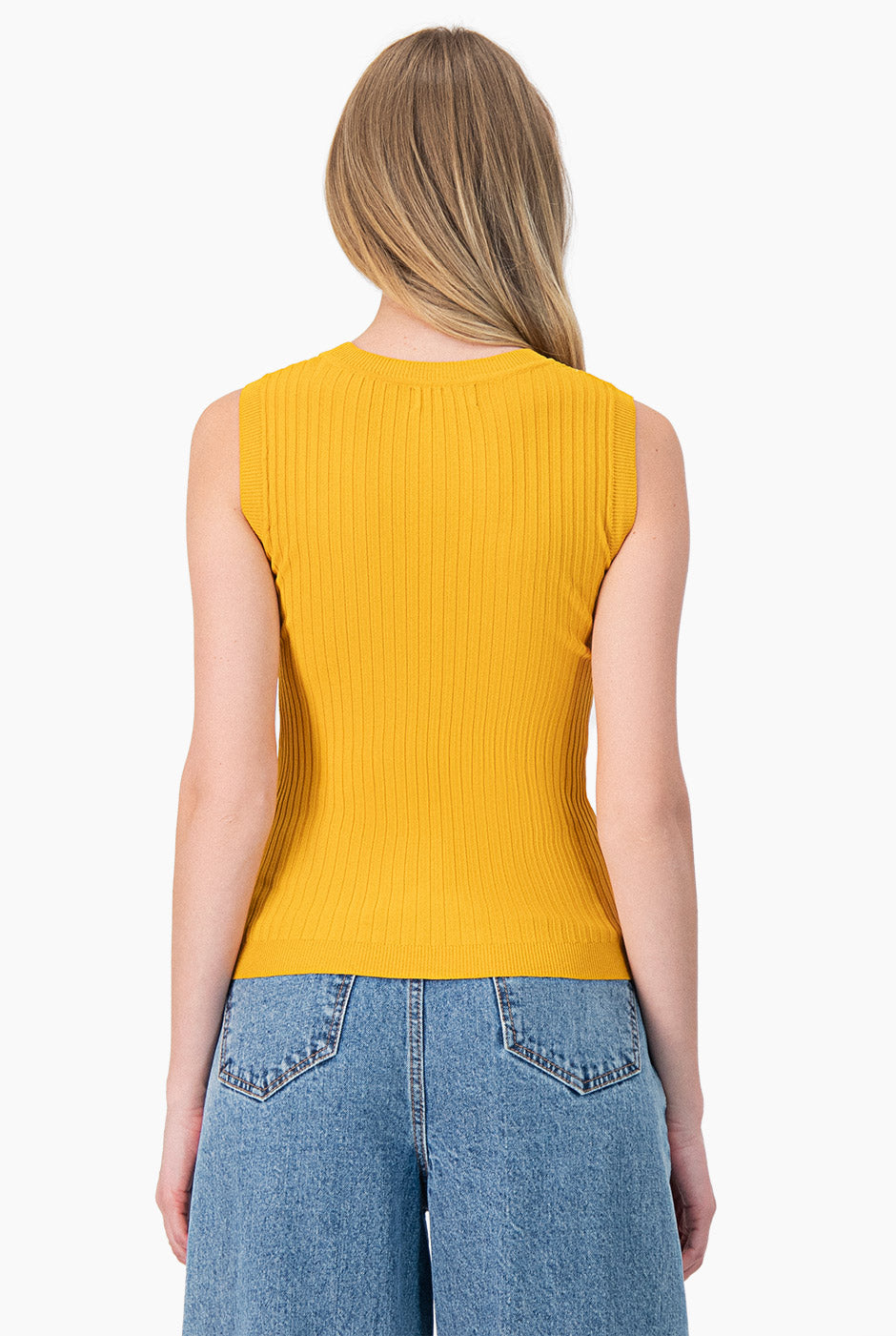 Blusa sin mangas color cobre
