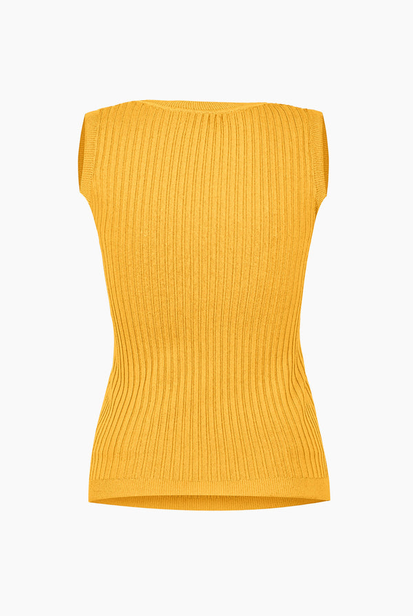 Blusa sin mangas color cobre