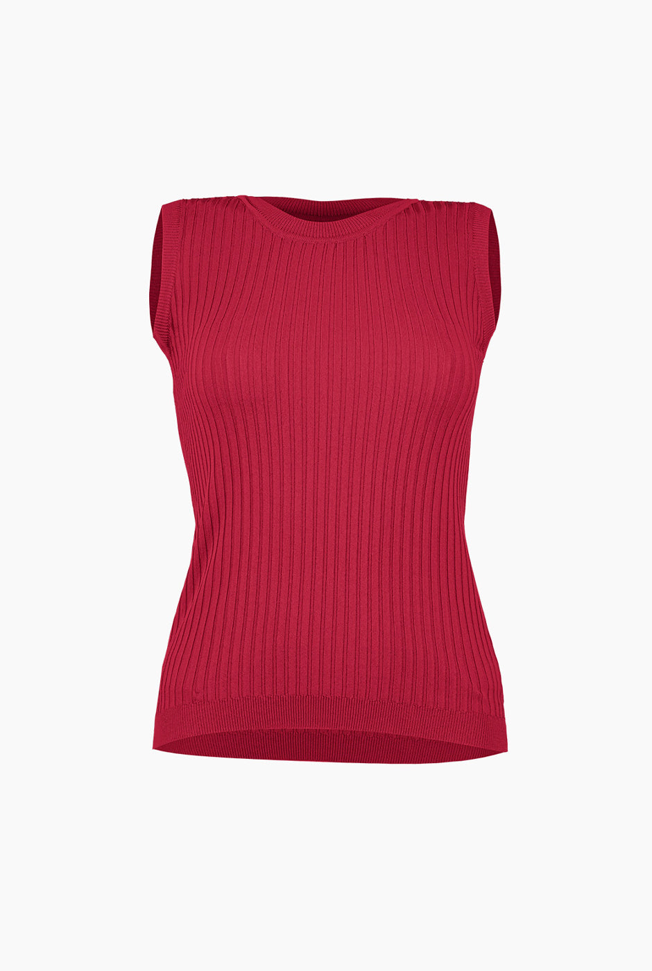 Blusa sin mangas color vino