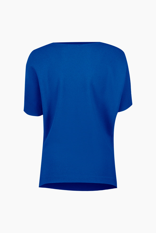 Blusa manga corta color azul rey