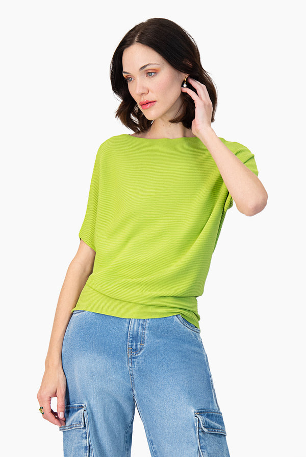Blusa manga corta color verde claro