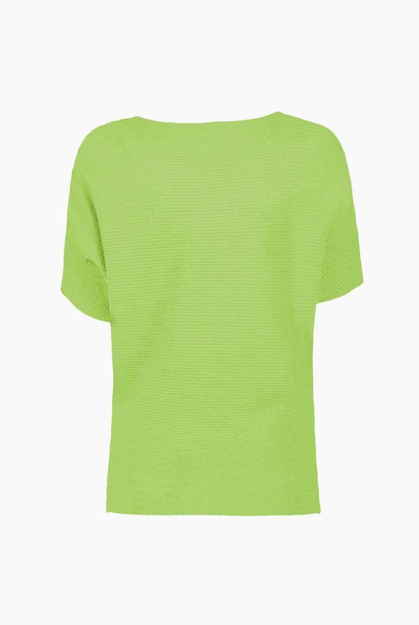 Blusa manga corta color verde botella