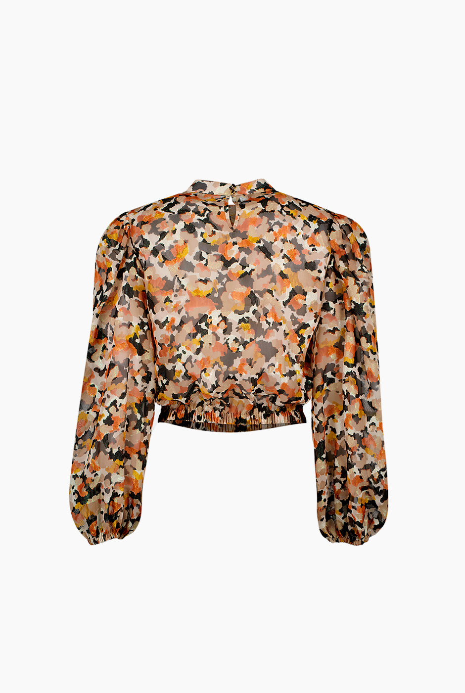 Blusa recta de manga larga amplia