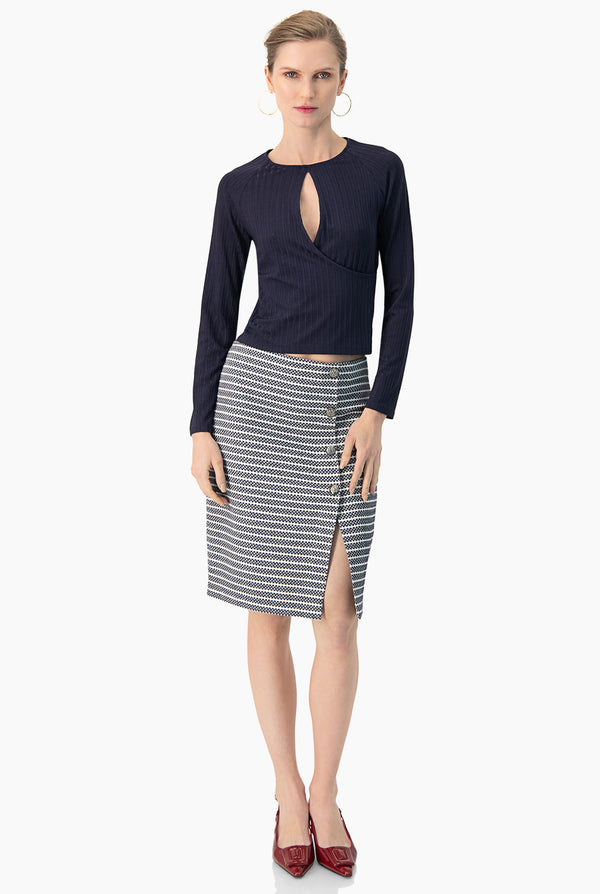 Blusa marino escote gota