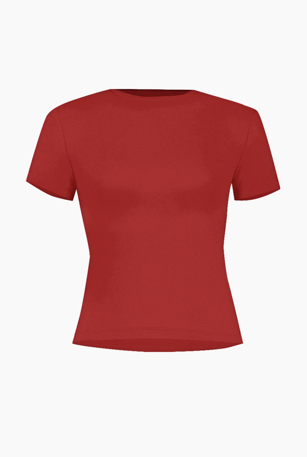 Playera basica recta manga corta