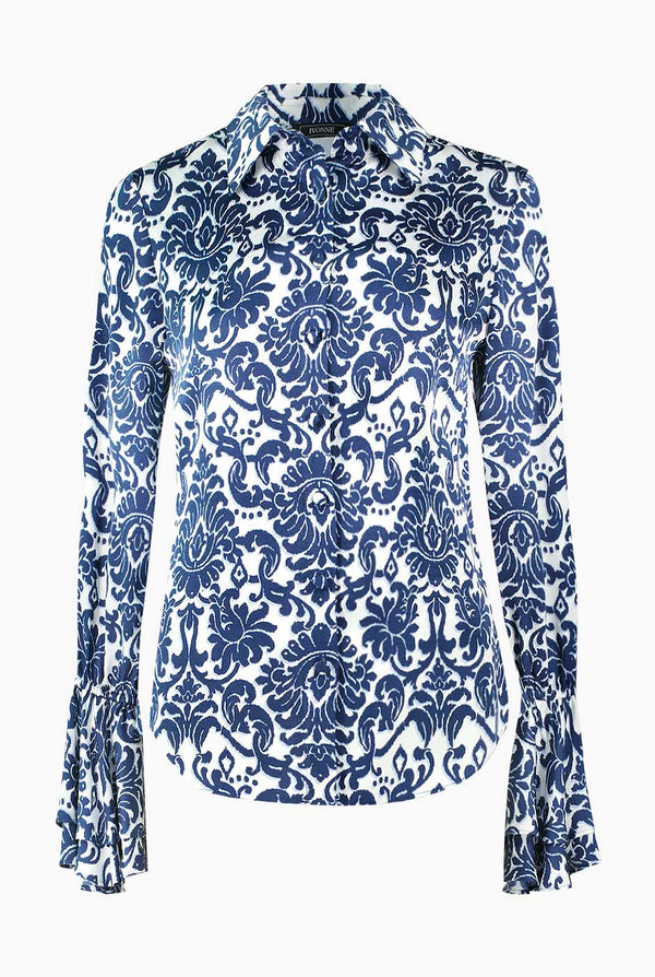 Blusa manga larga camisera