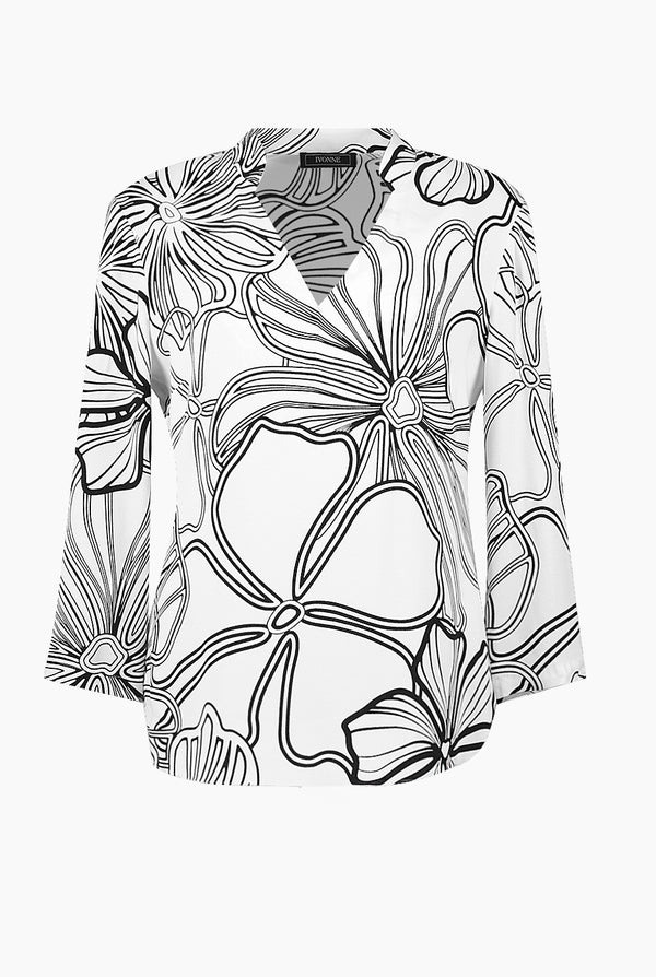 Blusa con elevadores en mangas