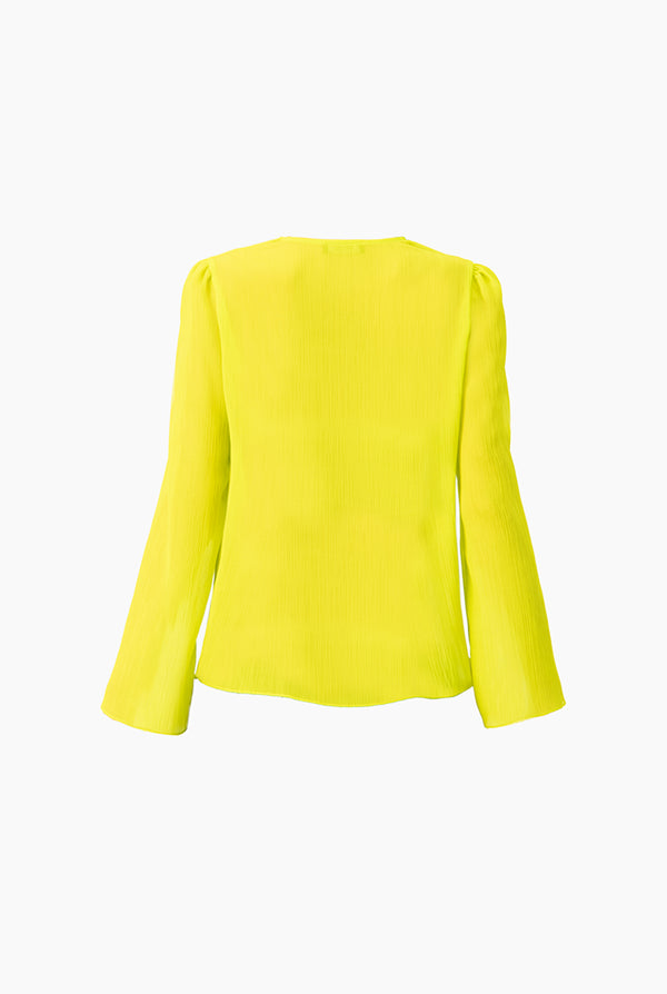 Blusa Verde Larga Escote V