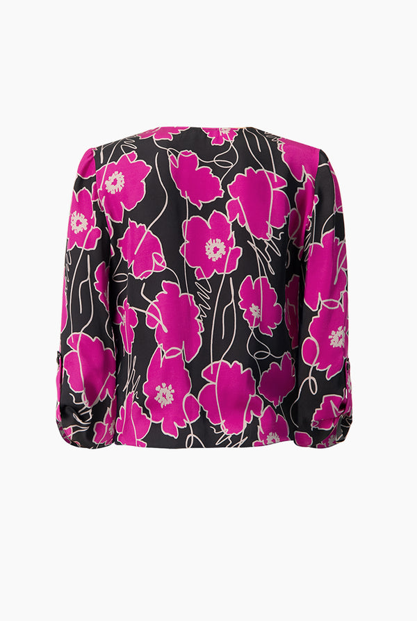 Blusa de amarre y escote en V