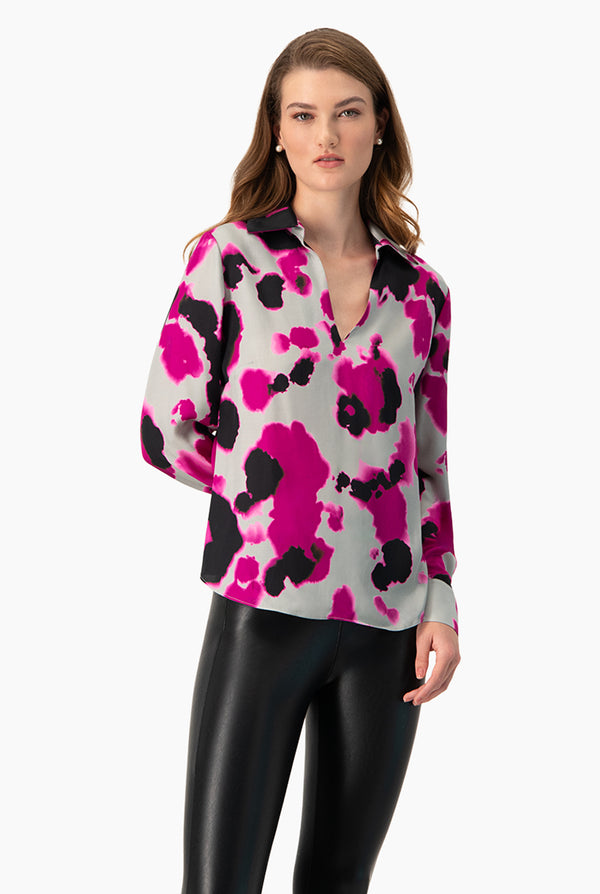 Blusa Multicolor Escote en V
