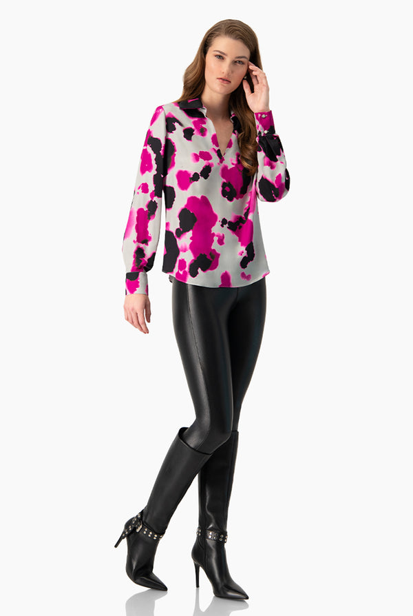 Blusa Multicolor Escote en V