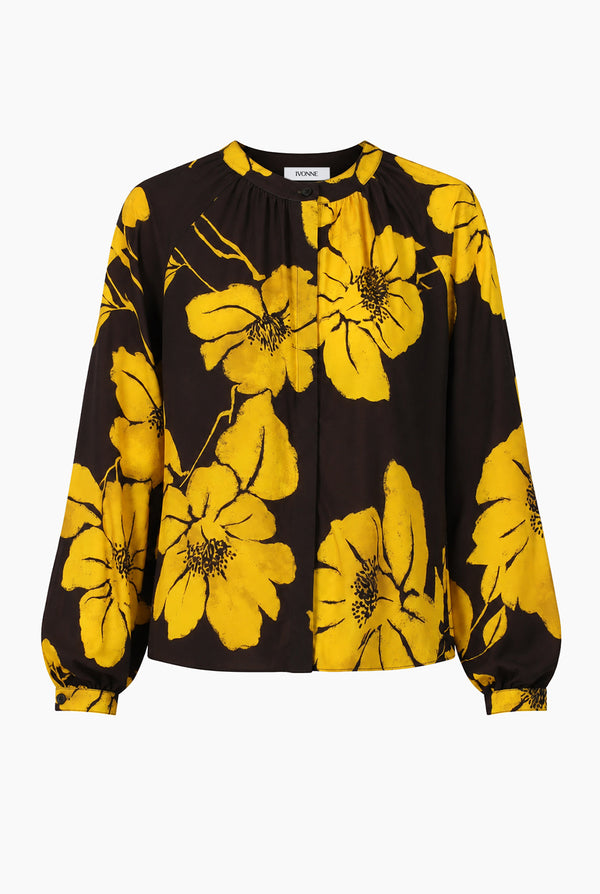 Blusa estampada Ivonne manga larga