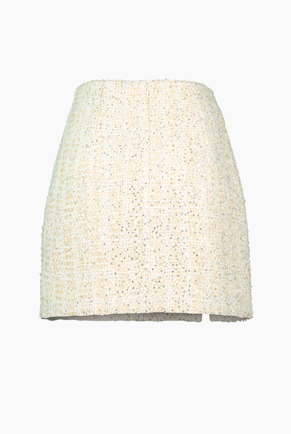 Falda corta con detalle de lentejuelas