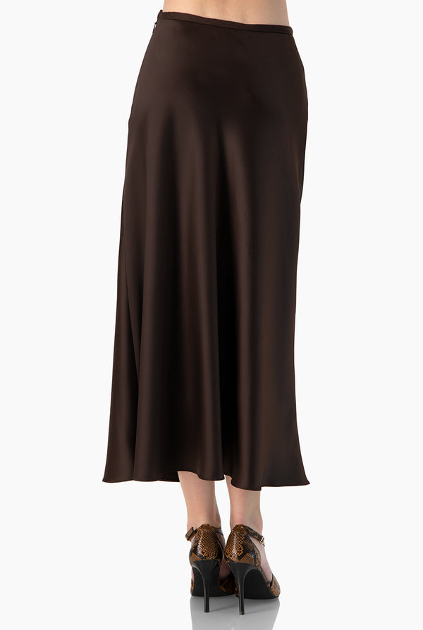 Falda lisa midi
