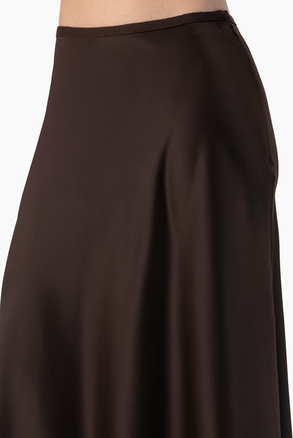 Falda lisa midi