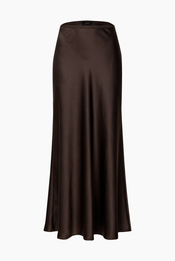 Falda lisa midi
