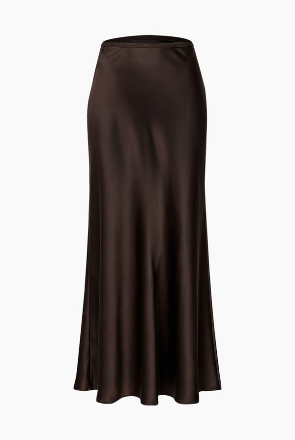 Falda lisa midi