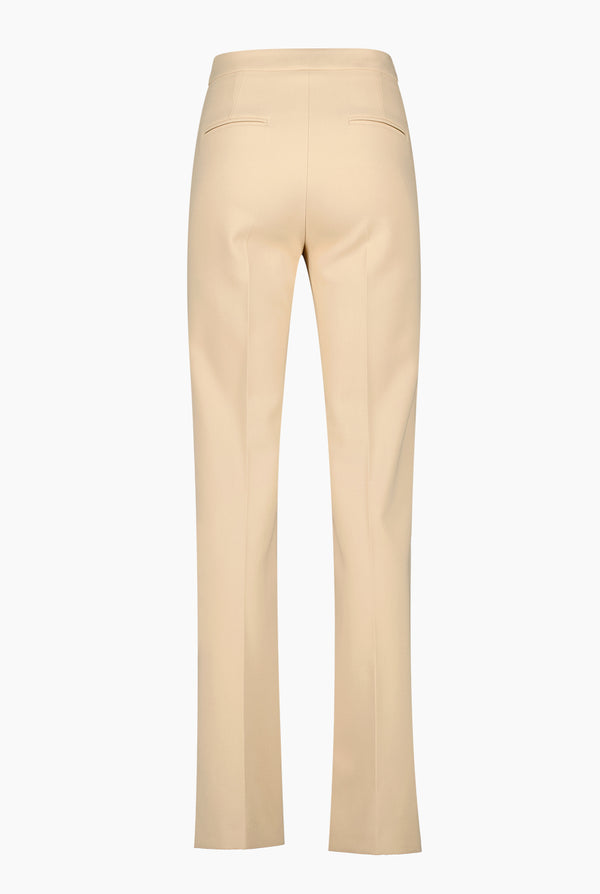 Pantalon recto sastreado en color beige