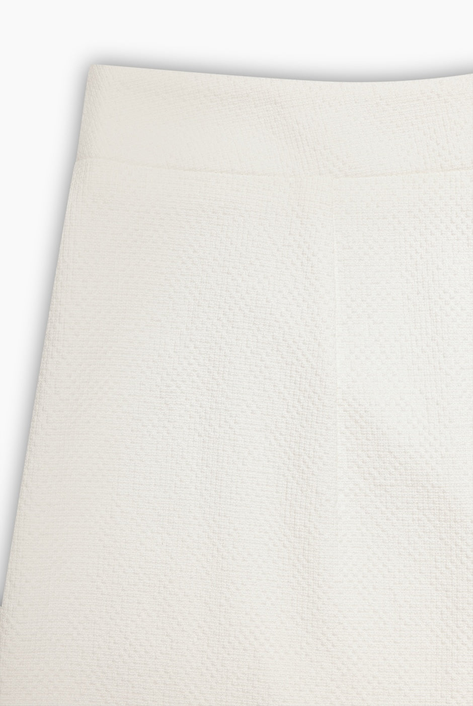 Pantalón blanco estilo palazzo de Ivonne con cierre trasero