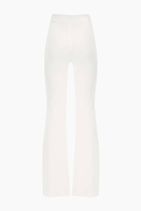 Pantalon campana color blanco