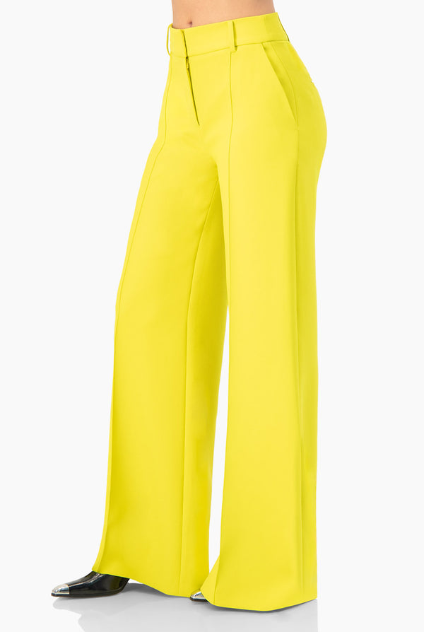 Pantalón Verde Pierna Amplia