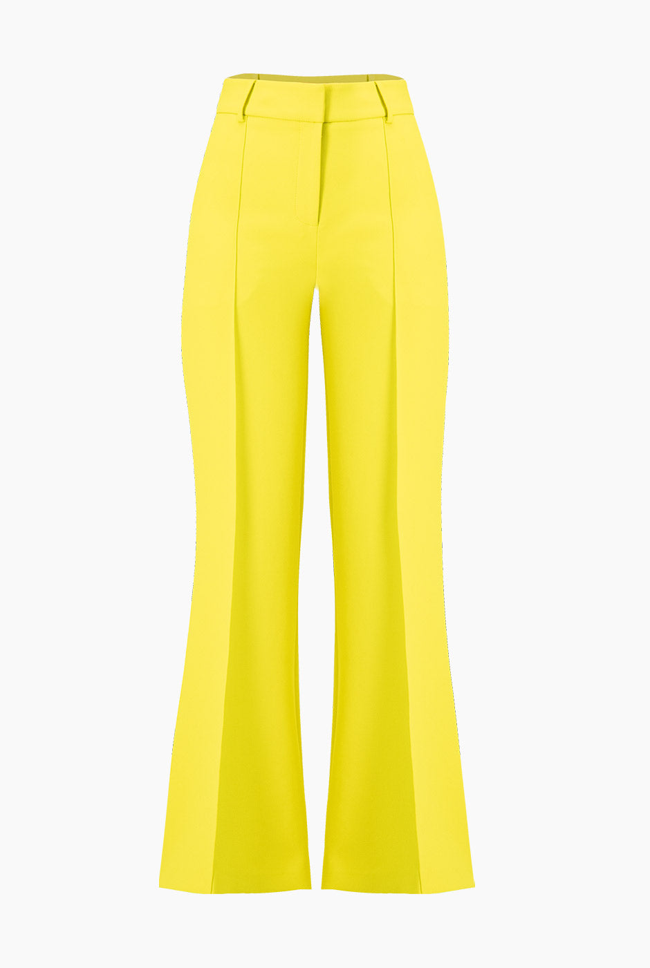 Pantalón verde de pierna ancha con bolsillos laterales