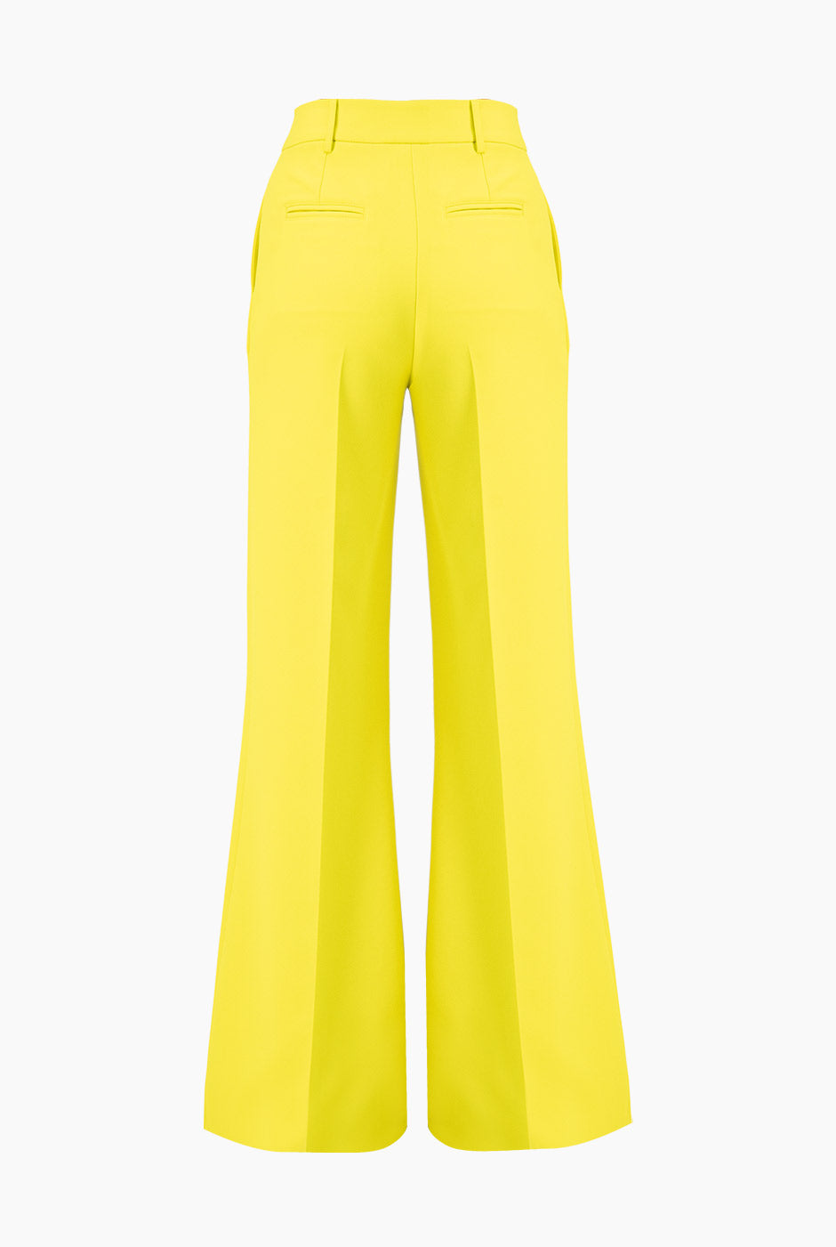 Pantalón verde de pierna ancha con bolsillos laterales