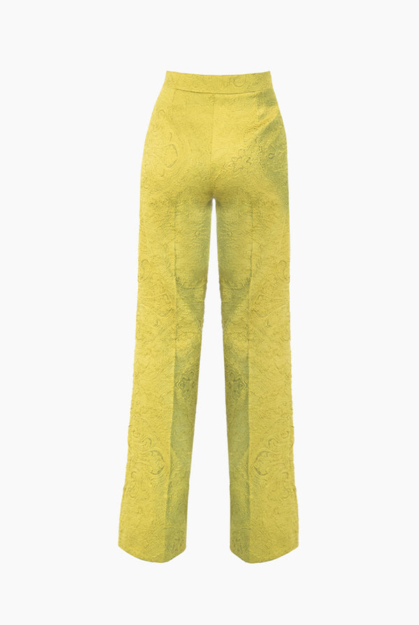 Pantalón Amplio Verde Texturizado