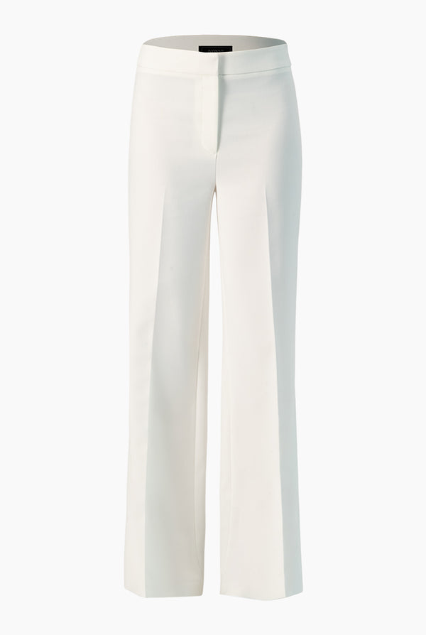 Pantalon recto blanco pierna amplia